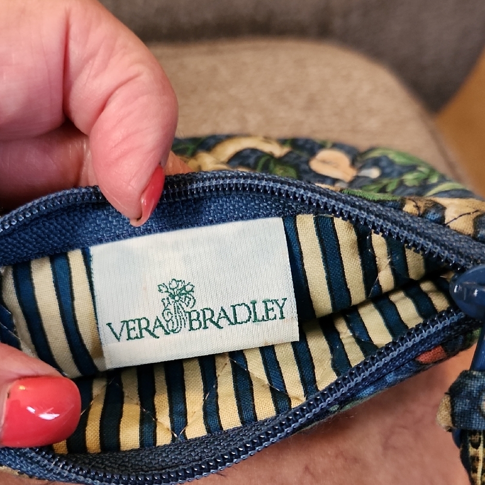Vera Bradley Striped Floral Pouch - Picture 3 of 5